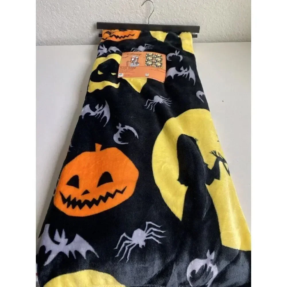 Nightmare Before‎ Christmas Plush Throw Blanket 50X70” Jack Oogie Sally NEW